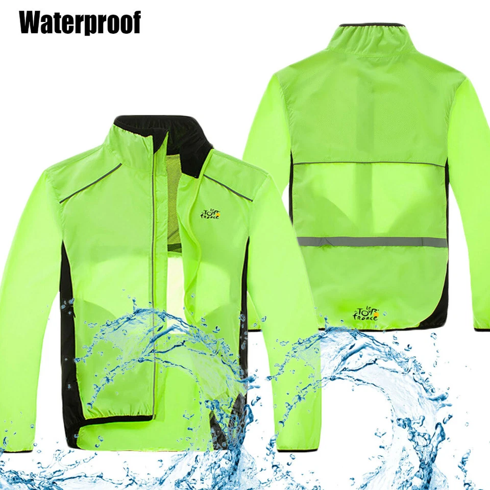 Cycling Jacket MTB Road Bicycle Windproof Quick Dry Men Long Sleeve Windbreaker - Image 3 of 4