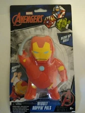 Marvel Avengers Wibbly Boppin' Pals Iron Man Action Figure Blow Up Ball B347