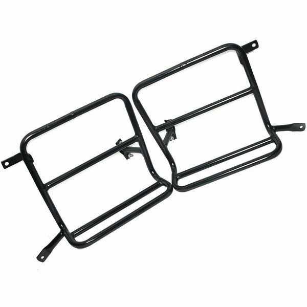 MilitäR Pannier Halterungsrahmen Set Schwarz FüR Royal Enfield Classic 350 500Cc-image
