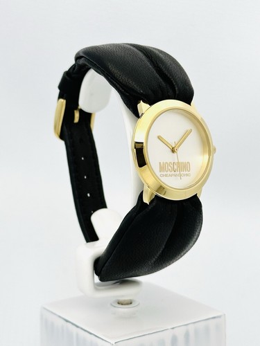 Moschino MW0050 Moschino's Ladies' Let's Touch Me..…..Golden Case Black Watch - Picture 16 of 20