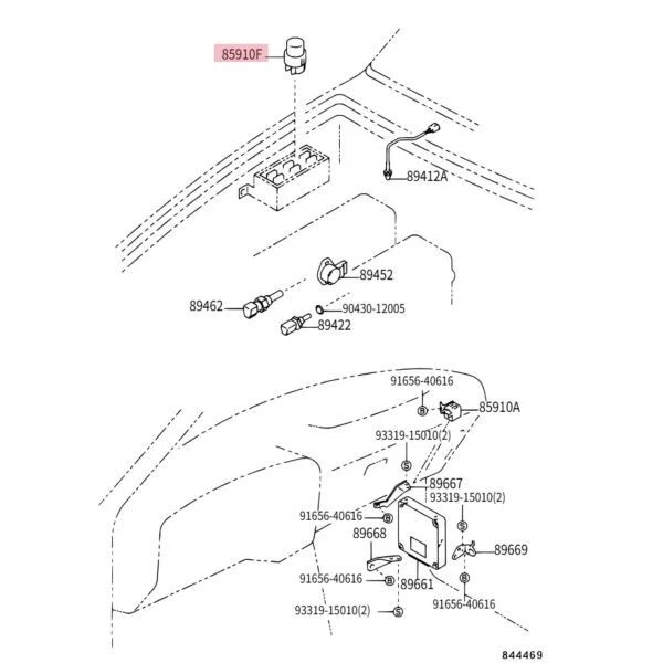 TOYOTA Genuine 1989-95 4RUNNER PICKUP Circuit Opening Relay 85910-35010 New - Image 2 of 4