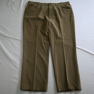 Alberto 38x30 Tan Bronw Tom Comfort Fit Ceramica Relaxed Mens Dress Pants