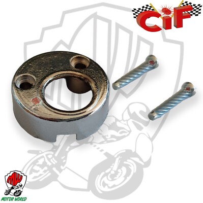 Cover coperchietto CROMATO per blocca sterzo per VESPA 50 special