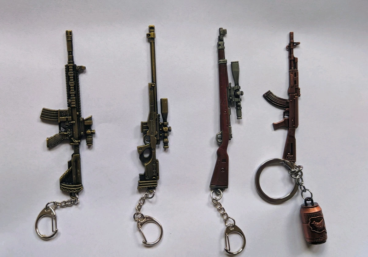 PUBG keychains guns backpack helmet and vest