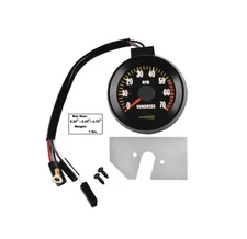 1967 Chevrolet Chevelle & El Camino Tachometer 5500 Redline - Black New Dii