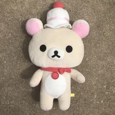 San-X Rilakkuma Korilakkuma 20  Plush Bear Japan Hat Bow Tie