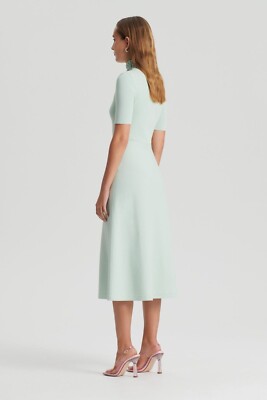 Scanlan theodore crepe knit daisy soft polo dress spearmint green / blue size M | eBay UK Scanlan theodore crepe knit daisy soft polo dress spearmint green / blue size M | eBay UK