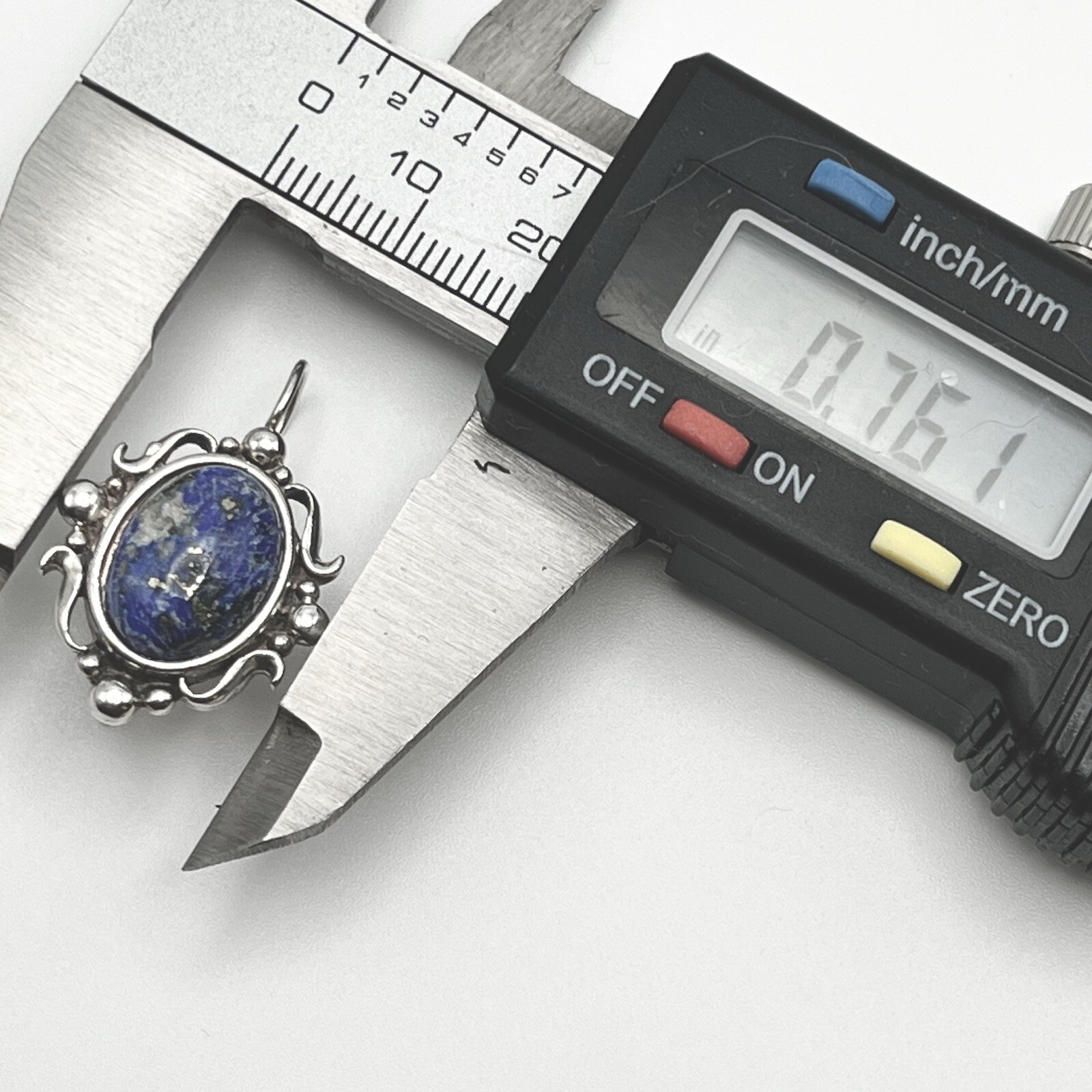 Lapis Sterling Silver Scroll Dangle Earrings - image 6