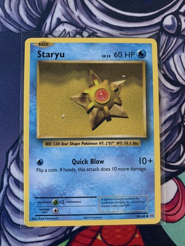 Pokemon Staryu 30/108 Uncommon Non Holo- NM/M Condition XY Evolutions 2016