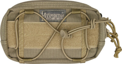 Maxpedition JANUS Extension Pocket 8001K Khaki. Two-faced pocket, one side featu