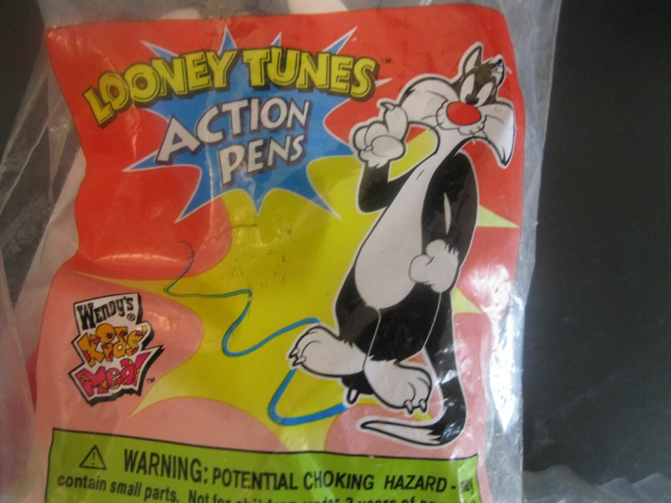 Bolígrafos de acción Looney Tunes 4 diferentes nuevos en paquete Wendy's 2000/2001 Foto 3 de 4