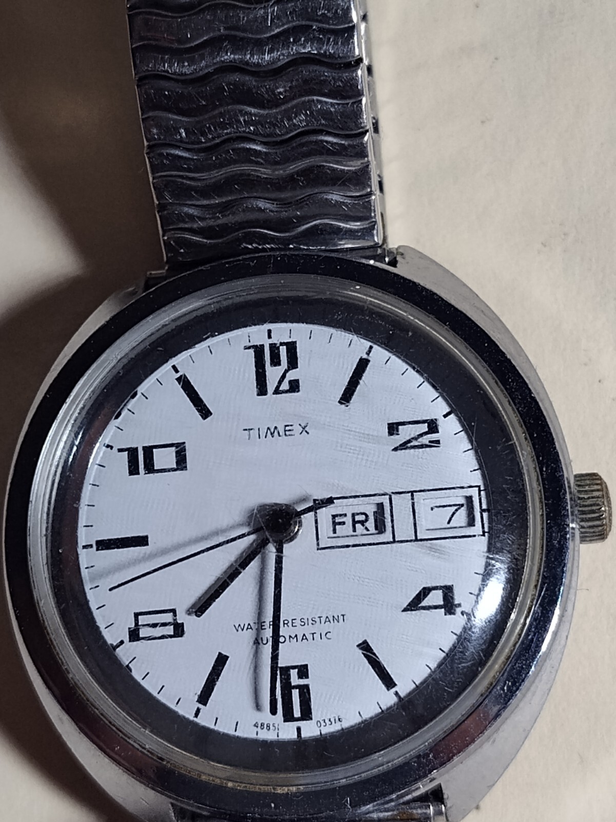 Water Resistant Vintage Timex Automatic Day Date Vintage TIMEX