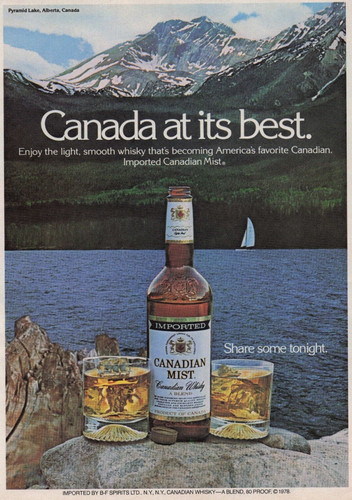 1979 Vintage Print Ad Canada at its best Canadian Mist Whisky Blend Alberta