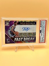2018-19 Donruss Optic Fast Break Jaren Jackson Jr. AUTO PSA 10 Pop 7 DPOY