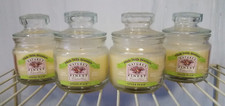 Scented Candles 4-Pack Jars Holiday Ginger Peach White Ivory Samplers