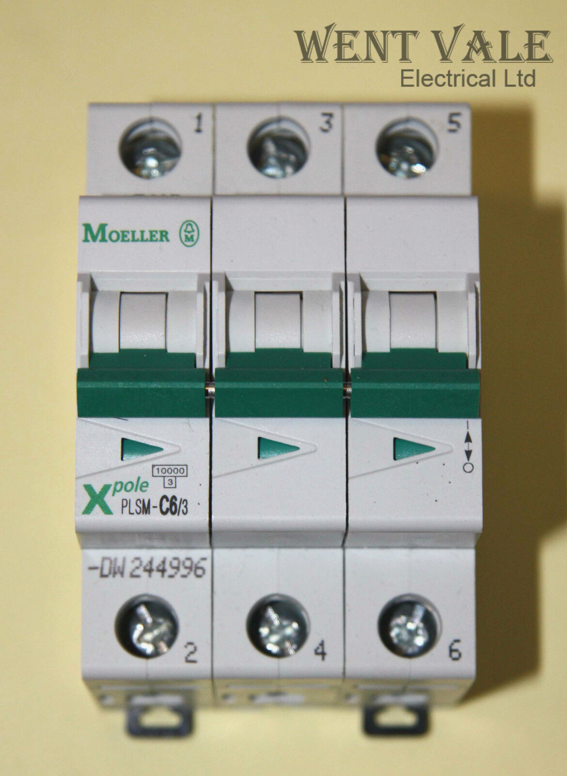 Moeller X Pole - PLSM-C6/3-DW - 6a Type C Triple Pole MCB New In Box