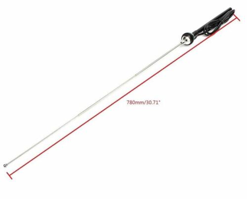 Antena de coche AM/FM universal de 31" con mástil de acero extendido oculto con 2 teclas - Imagen 4 de 6