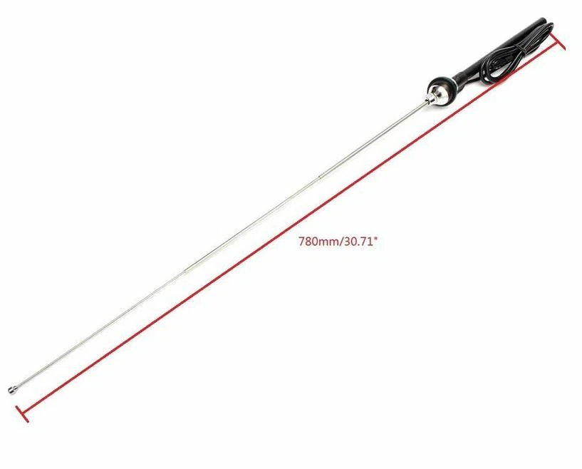 Antena de coche AM/FM universal de 31" con mástil de acero extendido oculto con 2 teclas Foto 4 de 4