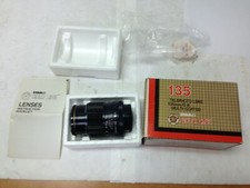 135mm Telephoto Lens for Canon AE-1 SD1356 Star-d Gold Line Lens in Box