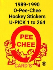1989-90 O-PEE-CHEE Hockey Stickers  OPC  NHL Hockey Stickers     U-Pick  1-262