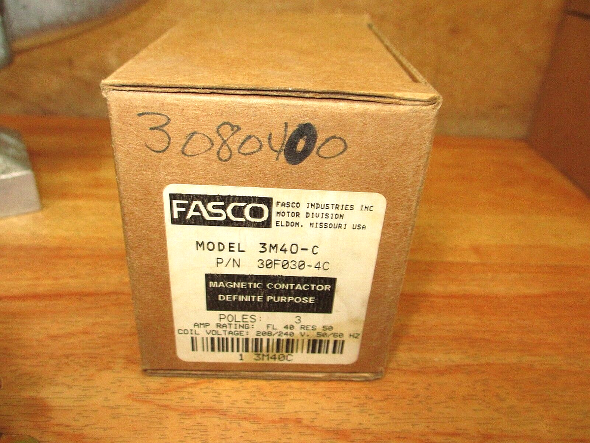 Fasco 3M40-A Contattore Magnetico 30A 24V Uso Definito 3PST-NO
