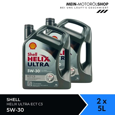 Shell Helix Ultra ECT C3 5W-30 MB 229.51/31 BMW LL-04 Opel 2x5 Liter = 10 Liter