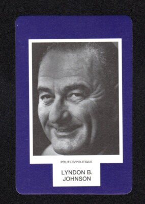 Lyndon B. Johnson President 1993 Face To Face Game Card Canadian Issue