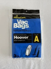 Home Care Hoover Bissell Vacuum Bags Type A # 3317 Pack 3 New In Package