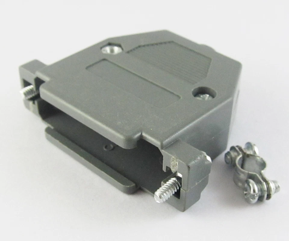 20sets D-Sub DB25 25Pin Plastic Hood Cover for 25 Pin 2 Row D-Sub Connector Grey - Image 2 of 3