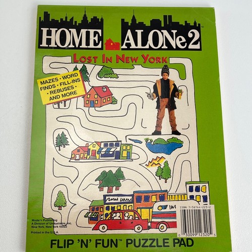 Vintage Home Alone 2 Lost in New York 1992 NEW Coloring & Puzzle Activity Books - Picture 11 of 18
