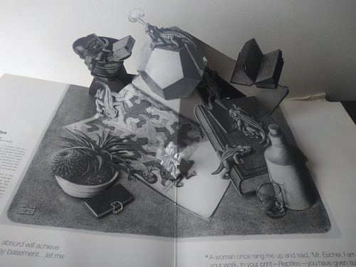 M.C. Escher Pop-Ups & Make Believe M.C. Escher for Kids x2 Hardcovers - Picture 10 of 12