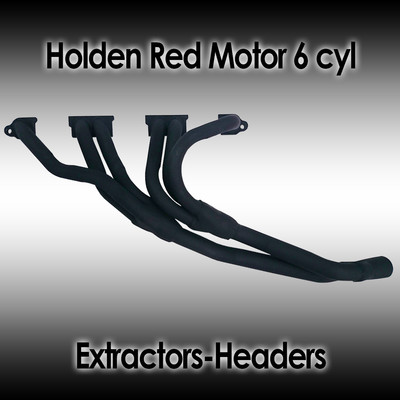 Holden Red Motor 6cyl Extractors 149 - 202 engine EH, HR, HK, HQ, HZ ...