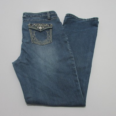 CATO Damen Regular Fit Bootcut Leg Stretch Jeans W32 / L31 UK14 REF (M17672)