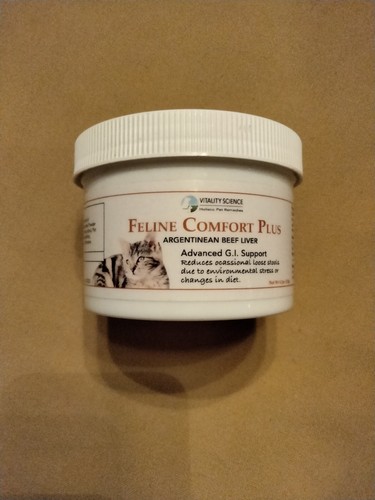 Vitality Science Feline Comfort Plus Digestive Aid for Cats Natrural GI Support