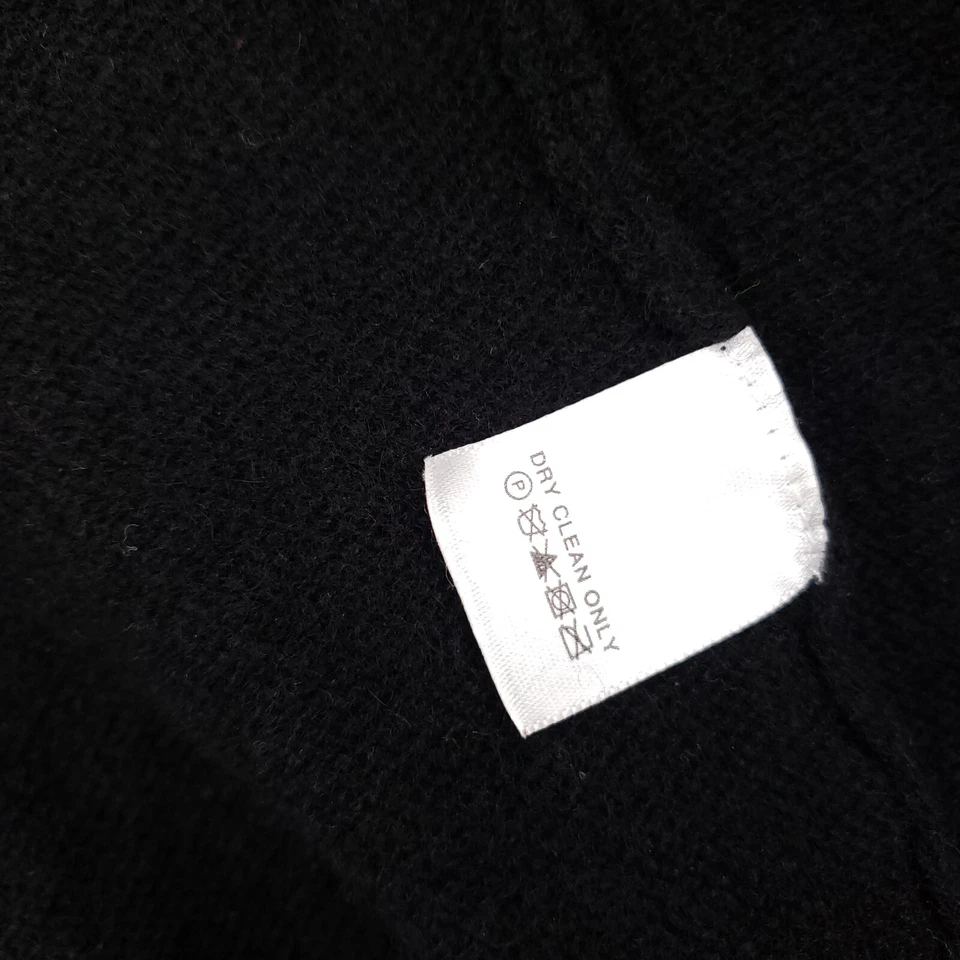 Прачечная шелли Segal кардиган женщин S маленький черный кашемир водопад свитер - Изображение 4 из 4