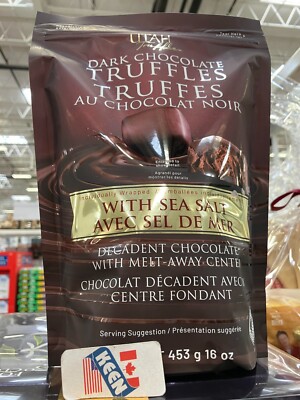 AiWaWa CA, UTAH Truffles Dark Chocolate Truffles with Sea Salt 453 g/16 oz