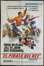 Doug McClure & Jill St. John Seven Seas in King's Pirate org movie poster 444