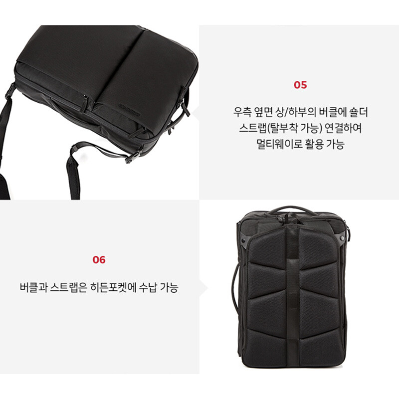 SAMSONITE RED Mens LYNBROOK 3WAYS Backpack M Black QL309001 Laptop 15.6