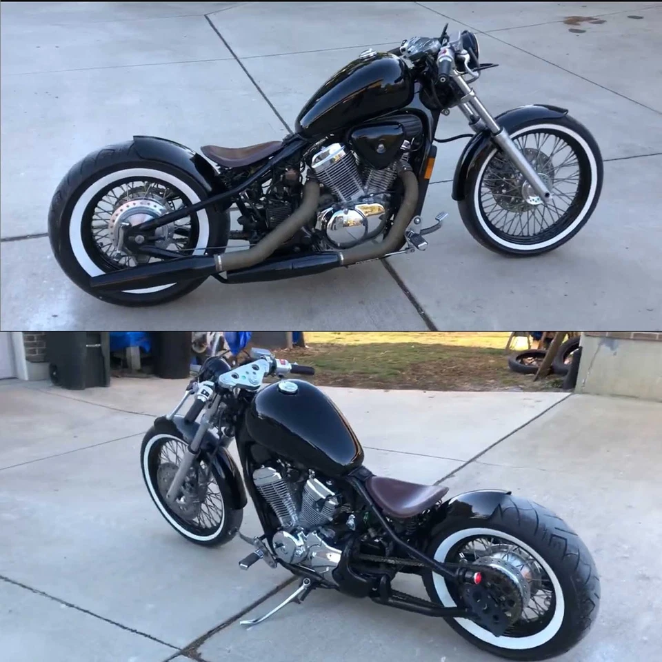 Asiento Bobber Solo 3" muelle + base sillín para Yamaha V-Star 250 650 950 1100 1300 Foto 2 de 4