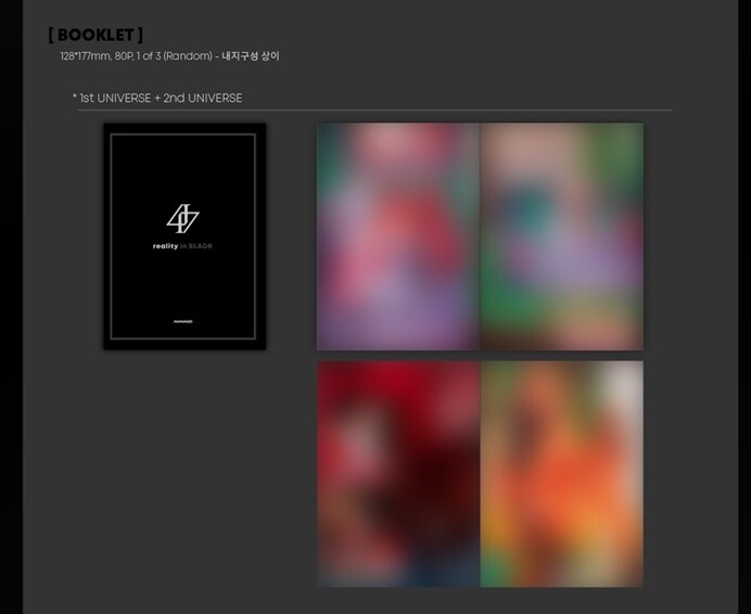 Mamamoo 2nd Album Reality In Black CD photo Card Book K-pop Record