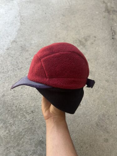 Patagonia 90s Vintage Duckbill Sherpa Pile Fleece Earflap Panel Cap Hat RARE - Picture 2 of 7