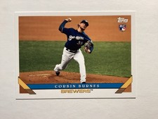 Corbin Burnes 2019 Topps Rookie Card #273 FREE SHIPPING. rookie card picture