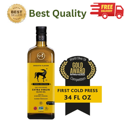 Terra Delyssa Extra Virgin Olive Oil First Cold Pressed 34 fl oz EVOO