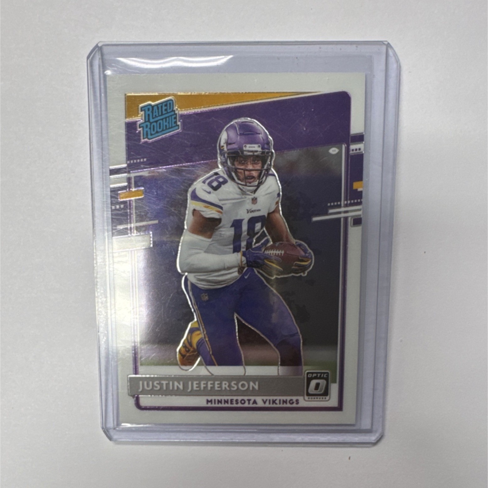 Panini 2020 Donruss Optic Rated Rookies Justin Jefferson #163 Minnesota Vikings