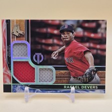 2022 Topps Tribute #TTR-RD Rafael Devers Tribute Triple Relics #/199