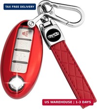 XIYANG TRADE for Nissan Key Fob Cover with Keychain,Soft TPU Key Case Shell Full
