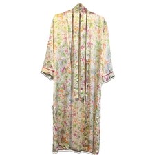 VTG Oscar De La Renta Pink Label Long Robe S Spring Pastel Quiet Luxury NEW