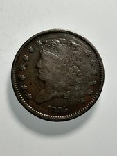 1835 HALF CENT 1/2 Cent - US Coin Ungraded EARLY COPPER COIN