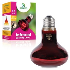 Reptile Heat Lamp,75W Red Basking Spot Lamp Bulb for Chickens Amphibians, Inf...