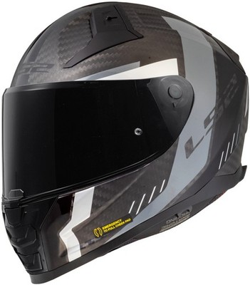 LS2 FF811 Vector II Carbon Grid Helm, carbon matt, XS (53/54)